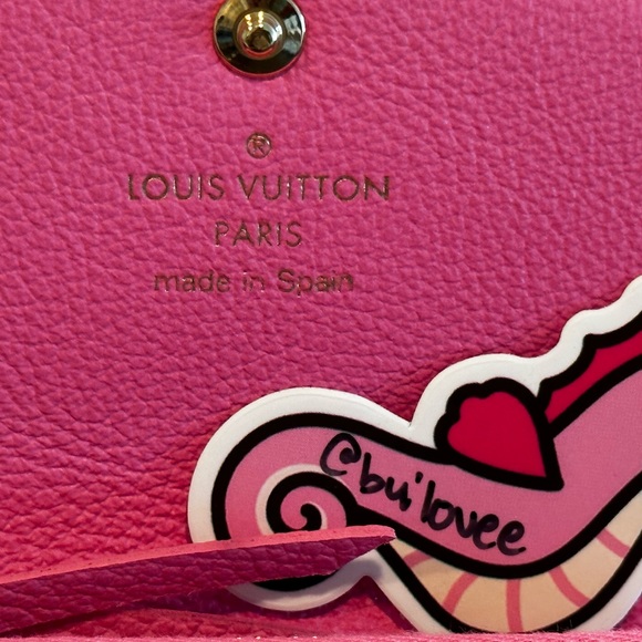 ❌SOLD❌💖NEW Louis Vuitton Empreinte Rosalie Lollipop Pink Wallet/Coin Purse💖 - Picture 8 of 11